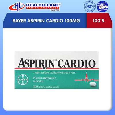 BAYER ASPIRIN CARDIO 100MG (100'S)